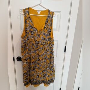 Market & Spruce Yellow Sleeveless Dress